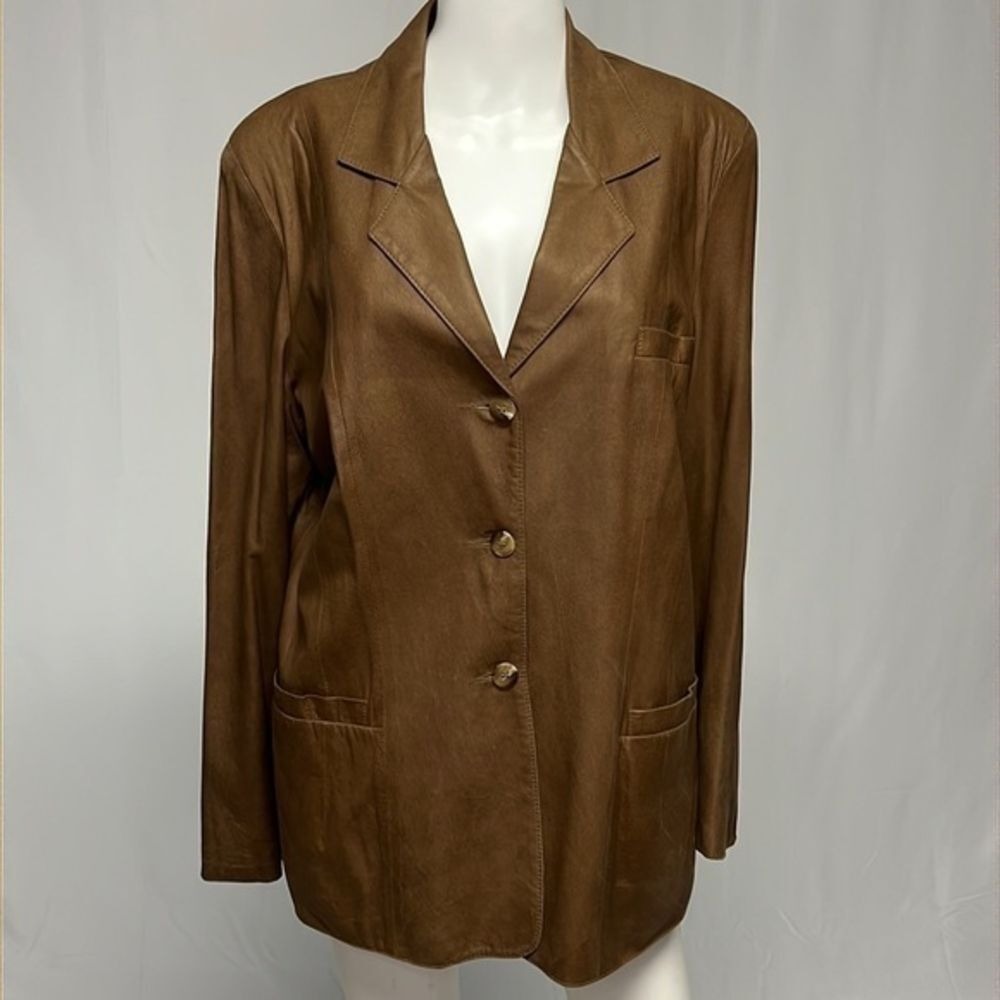 Vintage Vincent's‎ Indiana Brown Leather Jacket